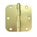 Prime-line Mp10022-1 Residential Door Hinge 3-1 2 In X 5 8 Radius Corners Steel Satin Brass Single Pack 