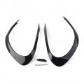 Newsmarts Car Front Upper Bumper Fin Canard Glossy Black Splitter Valence Spoiler Lip Trim Cover For Mercedes Benz Cla Class