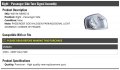 Right Passenger Side Halogen Turn Signal Assembly Corner Of Fender Compatible With 2004-2006 Volvo S80