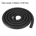 Uxcell Foam Rubber Seal Weather Strip 18mm Diameter 2 Meters Long Black