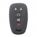 Kcpros 2pcs Rubber Silicone 5 Buttons Remote Smart Key Fob Cover Case Protector Keyless With Keychain For Chevrolet Traverse