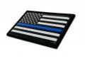 Police Chrome Auto Emblem Black Frame