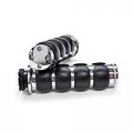 Krator Trhb114c Hand Grips Custom Motorcycle Chrome Billet Cruisers Dual Cable Throttle Sleeve