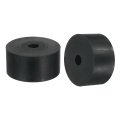 2pcs Thick Rubber Spacer 2-3 8 Inch Od X 1 2 Id 1-3 16 Thickness Round Bushings Anti Vibration Flat Washers For Home Industrial 