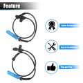 Uxcell 2pcs Front Left Right Abs Wheel Speed Sensor For Bmw 5i 2 5l 2001-2003 528i 2 8l 1999-2000 No 34526756375