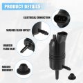 Acropix Car Windshield Washer Motor Pump Replacement Fit For Buick Enclave Pack Of 2 Black