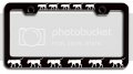 Boerboel Dogs Pets Black Metal License Plate Frame Tag Holder O61 