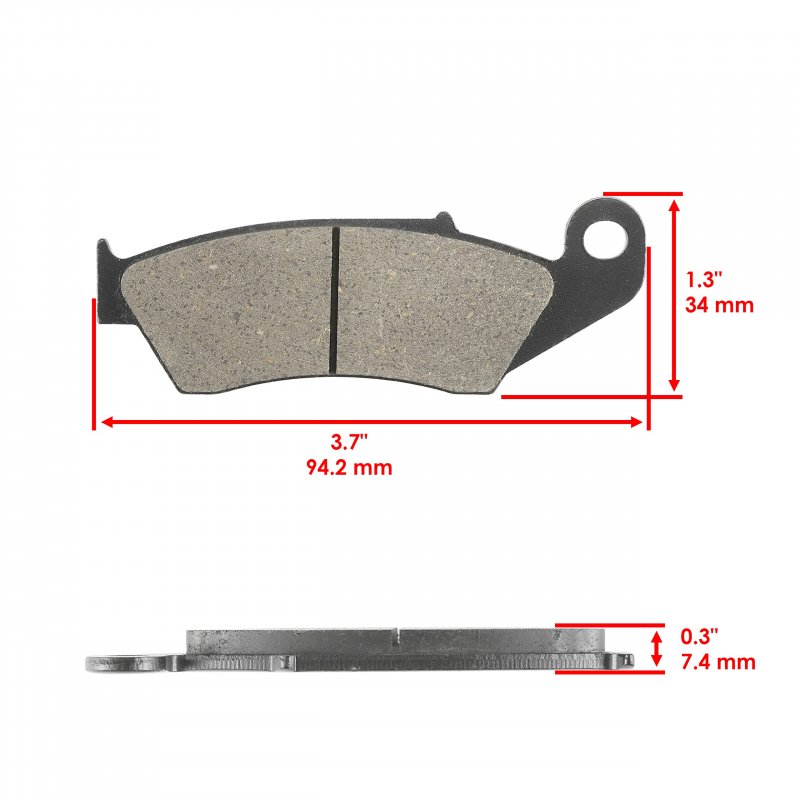 Caltric Front Brake Disc With Padsfor Yamaha Yz125 2004-2007 Yz250 Yz250f 2002
