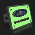 Ipick Image Made For Ford Ranger 3d Logo Night Glow Luminescent Billet Aluminum 2 Inch Tow Hitch Cover