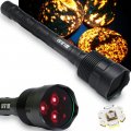 Lbjd 365nm Black Light Flashlite High Power Uv Blacklight Flashlights With Professional Filtered 3 Led Bead For Pet Urine