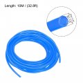 Uxcell Pneumatic Air Hose Tubing Compressor Tube 4mm 5 32 Id X 6mm 1 4 Od 10m 8ft Pipe Blue With 2 Type Connect Fittings