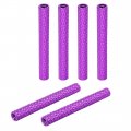 M3x40mm Aluminum Standoff With Mesh Texture Column Spacer For Rc Airplane Fpv Quadcopter Cnc Purple 6pcs 
