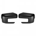 2pcs Exterior Rear View Carbon Fiber Patterned Mirror Housing Door Wing Covering Cap For Ford F150 F-150 2021 2022 