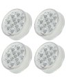 4 Pack 2 5in Round Led Marker Lights Amber Clear Lens Waterproof Trailer Tail For Truck Rv Bus Van And Heavy Duty Vehicle 12v 