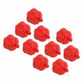 Disposable Spray Gun Filter 10pcs Paint Red Wear Resistant 1 4in Thread Plastic Whirlwind Air Line For Most Guns And Tools
