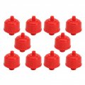 Disposable Spray Gun Filter 10pcs Paint Red Wear Resistant 1 4in Thread Plastic Whirlwind Air Line For Most Guns And Tools