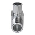 90 Degrees Heater Hose Fitting Chrome Intake Manifold Connector 5 8 To 1 2 In Npt Right Angle