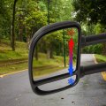 G-plus Manual Towing Side Heated Mirrors Compatible With Only 1999-2007 Ford F250 F350 F450 F550 Super Duty Models Without
