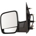 Door Mirror Assembly Driver Side For Ford E-150 And E-350 Club Wagon 2003 2004 2005 Power Non-heated Textured Black Fo1320254 