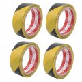 Aexit 35mm X Electrical Equipment 17m Pvc Striped Floor Boundary Marking Warning Tap Black Yellow 4pcs
