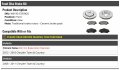 Front Ceramic Disc Brake Pad And Rotor Kit Compatible With 2008-2016 Chrysler Town Country