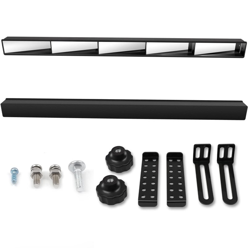 Black Offroad Side View Mirrors For Rzr Mirror Break Awa Polairs 1000 Xp 1 75 Inch Abs