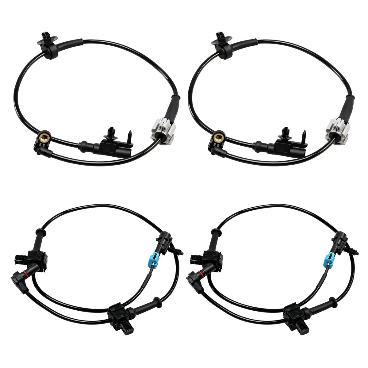 4pcs Abs Wheel Speed Sensor Set Front Rear Left Right For Chevy Silverado 1500 Avalanche Suburban Tahoe Gmc Sierra Yukon Xl