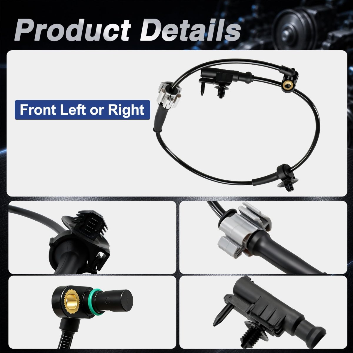 4pcs Abs Wheel Speed Sensor Set Front Rear Left Right For Chevy Silverado 1500 Avalanche Suburban Tahoe Gmc Sierra Yukon Xl