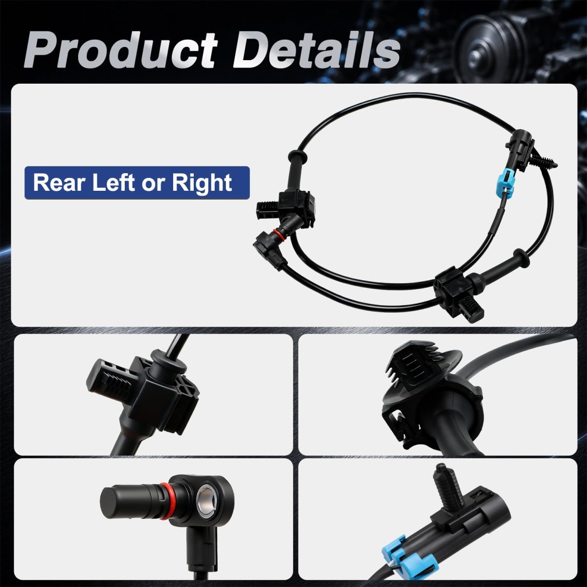 4pcs Abs Wheel Speed Sensor Set Front Rear Left Right For Chevy Silverado 1500 Avalanche Suburban Tahoe Gmc Sierra Yukon Xl