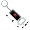 Graphics More Maryland Terrapin Keychain Rectangle Chrome Plated Metal Bottle Cap Opener