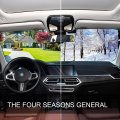 Gray Marble Swirl Golden Agate Windshield Sun Shade Blocks Uv Rays Visor Protector Accordion Folding Reflector Auto Sunshade