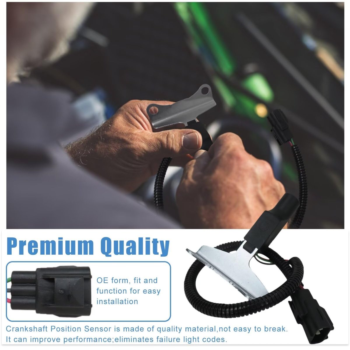 56027870 Pc127 5s1724 Su3027 Crankshaft Position Sensor Replacement For 1998 1999 2000 2001 2002 2003 Dodge Dakota 5 9l 360cu