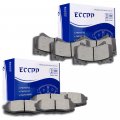 Aintier Automotive Replacement Brake Pads Front Rear Fit For Toyota Land Cruiser 2008-2011 2013-2017 For Sequoia 2008-2017