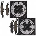 Niche Front Brake Rotor Pad Semi Metallic Kit For Kawasaki Prairie 700 43082-1255 43082-1273 43082-0077 43082-0078 Atv