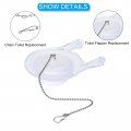 Uxcell Toilet Stopper Flapper 1pcs Universal Replacement Fit 3 Flush Valve Leaking Transparent 4 92 X3 62