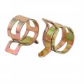 Uxcell 100 Pcs 14mm Spring Band Type Action Fuel Hose Pipe Air Clamp Bronze
