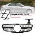 Topteng Amg Front Bumper Grille Grill Withemblem Fit For Benz W204 C-class 2008-2014 Style Doesn T C63