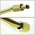 T3 T4 Turbocharger 36 Inches Stainless Steel Braided Turbo Oil Feed Line Npt Adapter Fittings