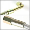 T3 T4 Turbocharger 36 Inches Stainless Steel Braided Turbo Oil Feed Line Npt Adapter Fittings
