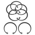 5pcs 2-7 16 Internal Retaining Ring Circlip 65 Mn Spring Steel Snap Rings C-clips For Grooved Shafts Studs Black 