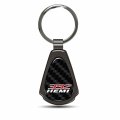 Ipick Image Compatible With Hemi 392 Real Black Carbon Fiber Gunmetal Metal Teardrop Key Chain