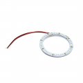 Uxcell 4pcs 12v White 80mm 24 Led Ring Light Lamp For Car Automobile