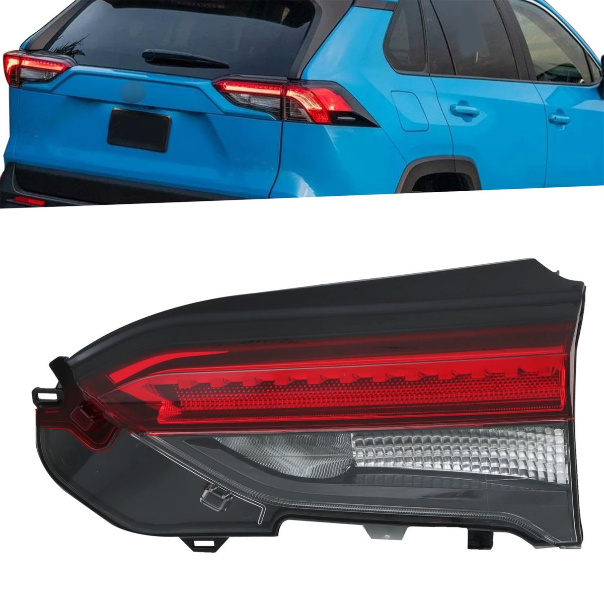 Passenger Side Inner Tail Light Replacement For Toyota Rav4 2019 2020 2021 Rh To2803148 81580-0r060 Red Led Rear Right Assembly