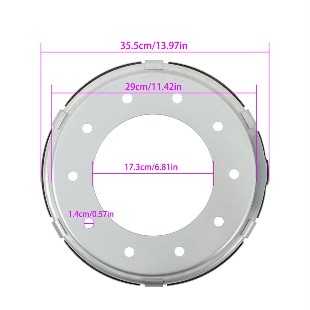 400-422 Wheel Balancers Aluminium Alloy Replacement For F-450 F-550 4500 5500 2005 And Above 2 Pack