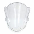 Httmt- Clear Double Bubble Windshield For Kawasak Zx6r Zx-6r 09-14 Zx-10r 2008-2010 P N Cfp-1199-3-cl