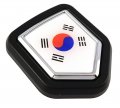 Korea South Flag Car Truck Black Shield Grill Badge Grille Chrome Emblem 2 6 X 3 1