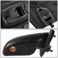 Fo1321455 Factory Style Passenger Right Side Mirror Manual Folding Power Adjust Heated Glass Blind Spot Puddle Light Compatible