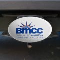 Borough Of Manhattan Community College Secondary Logo Oval Tow Hitch Cover Trailer Plug Insert 2