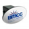 Borough Of Manhattan Community College Secondary Logo Oval Tow Hitch Cover Trailer Plug Insert 2