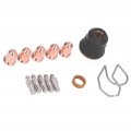 Wooxgehm 13pcs Plasma Cutter Torch Electrodes Nozzle Tips Spacer Guide Gas Diffuser Consumables For Diy Work And Small Business